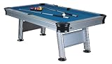 picture of Solex Waterproof Pool Table - Blue/Silver, 84 Inch
