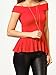 Forever Womens Off Shoulder Sleeveless Plain Peplum Frill Skater Top