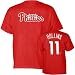 Jimmy Rollins Philadelphia Phillies Youth Name and Number T-Shirt - X-Large