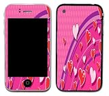Heart Parade Design Decal Protective Skin Sticker for Apple iPhone 3G
