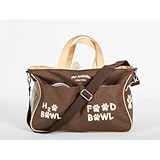 Brown Pet JetSetter Doggy Diaper Bag/Travel Bag for Dogs. Includes Bowls. For All Your Pets Accessories, Overnight Travel, Doggy Day Care, etc.