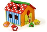 Vilac - 2475 - Jeux et Jouets en Bois - Boîte à formes ferme