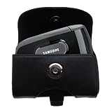 Horizontal Leather Case with Belt Clip/Loop for the Samsung SCH-A630