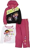 Dora The Explorer Girls 2-6X Dora 3 Piece Pant Set