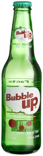 Bubble Up ORIGINAL LONGNECKS -  "kiss of lemon,kiss of lime - takes you back to 1919!", 12-Ounce Glass Bottle (Pack of 12)