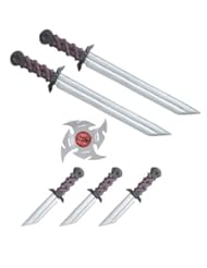 California Costumes Mens Stealth Ninja Weapons Belt, Black/Silver, One Size