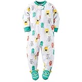 カーターズ ロンパース carter's 男の子用白カラフルモンスターフリース足つきカバーオール (3t(93-98cm)) [並行輸入品]