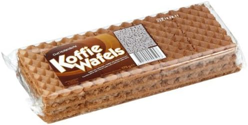 Van Hees Hollandsche Koffie Wafels/ wafels met koffiesmaak/waffeln mit kaffeekrem-fullung/fourrees parfum cafe/biscuit wafers a delicious coffee filling 6 Pack x ea 5.5oz/175gr gr