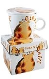 Giraffe Mug with lid and matching Giftbox