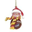 Iowa State Cyclones NCAA Striped Acrylic Basketball Snowman Ornament (2.5)"