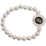 UCF Knights Round Crystal Beaded Stretch Bracelet