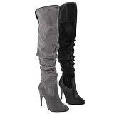 Journee Collection Womens Ruched Over-the-knee Boots