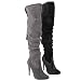 Journee Collection Womens Ruched Over-the-knee Boots