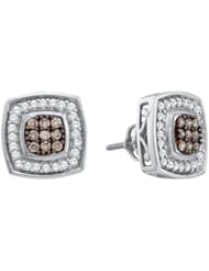 0.50CTW COGNAC DIAMOND FASHION EARRINGS
