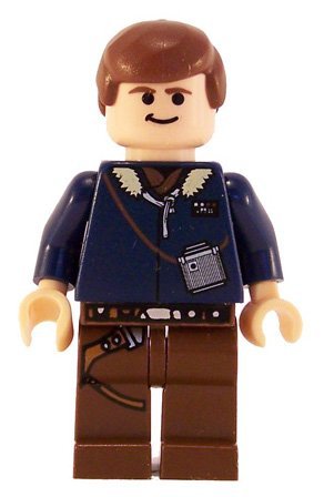 Han Solo (Brown Legs with Jacket, LF) - LEGO Star Wars Figure