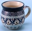 Polish Pottery 12 oz. Ladies Bubble Mug