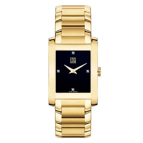 ESQ by Movado Men's 7301300 SWISS Venture Gold-Plated Diamond Accented Watch
