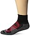 Balega Blister Resist Quarter Socks For Men and Women (1 Pair) (2017 Model), Black/Red, Large