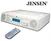 Under Cabinet Stereo CD Player AM/FM Clock Radio with Remote - JCR-280