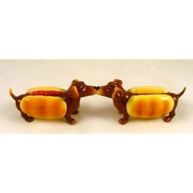 Dachshund Wiener Dog Salt & Pepper Shaker Set
