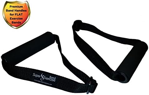 Super Exercise Band Flat Resistance Band Handles