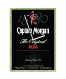 Captain Morgan 1680 Black Label Rum Glass Wall Clock