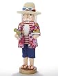 14" Beach Party Tropical Wooden Christmas Nutcracker with Margarita & Fruit