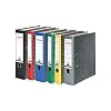 FALKEN - classeur Recycling S 80, Largeur de dos 80 mm, dos noir, avec une couche noir mabr� de papier, carton int�rieurformat A4, m�canisme � levier m�canique av