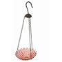 Sunset Vista Designs Garden Rainbows Collection Hanging Glass Dish Bird Feeder - 7.5" Red Flower bowl