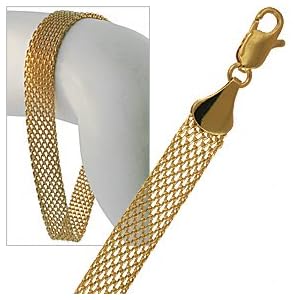 24k Gold GF Mesh Link Designer Inspired Woven Bracelet 24k Gold GF Mesh Link Designer Inspired Woven Bracelet