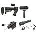 UAG Remington 870 12 Gauge Shotgun Ultimate Tactical Conversion Kit: Six Position Adjustable & Collapsible Stock + Shell Holders + Recoil Butt Pad + Tri Rail Forend Pump + Light + Laser + Grip