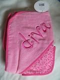 Hooded Towel and Washcloth Set PINK