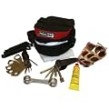 PEDALPRO BICYCLE/BIKE/CYCLE RED EXPANDABLE SADDLE/SEAT BAG WITH TOOL KIT