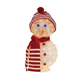 GKI/Bethlhem Lighting Indoor/Outdoor 2-Ball Snowman Sphere 146 Clear Mini Lights