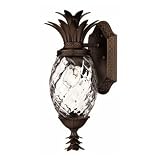 Indoor Fountains item: Hinkley 2226CB, Plantation Outdoor Wall Sconce Lighting, 60 Total Watts, Bronze