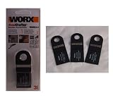 3er Set Universalklinge WA5013.3 für Worx Sonicraf