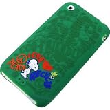 United Feature Syndicate© Licensed Soft Silicone Peanuts Shield Snoopy Protector Case Cover for Apple iPhone 3G / 3GS - Green