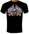 World Class Bikes American Flag Motorcycle T-shirt