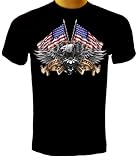 World Class Bikes American Flag Motorcycle T-shirt