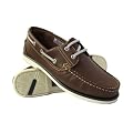 Mens Brown Leather Deck/DEK Boat Lace Up Shoes 7-12