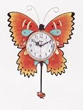 BUTTERFLY 3-Dimensional Pendulum Wall Clock *NEW!!*