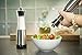 Salt and Pepper Grinder Set - 9 Inches Tall Brushed Stainless Steel with Clear Acrylic Body - Adjustable Ceramic Grinding Mechanism