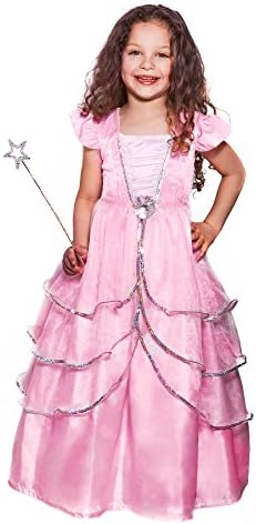 Crystal Pink Princess Costume with Toy Wand (Age 2-3 Years)
