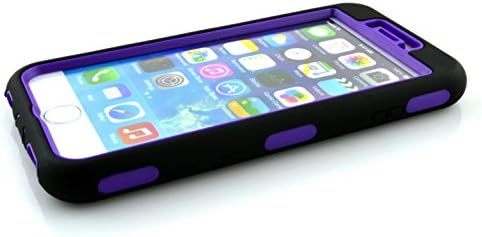 Sean Cute Polka Dots Hybrid Protective Armor Defender Case for Iphone 6 4.7 Inch + 1 S-Smile Stylus (Polka Purple)
