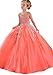 Aisha Girls' Jewel Beading Ball Gown Girls Pageant Dress Christmas