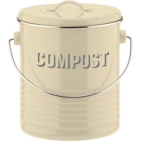 Typhoon Vintage Kit Compost Caddy, Cream