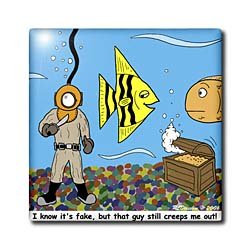 Fish Tank - 6 Inch Ceramic Tile