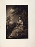 MRS SHERIDAN GAINSBOROUGH DUPONT MEZZOTINT PORTRAIT