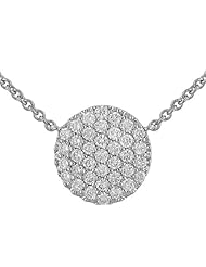 Necklace with Diamond Circle Pendant