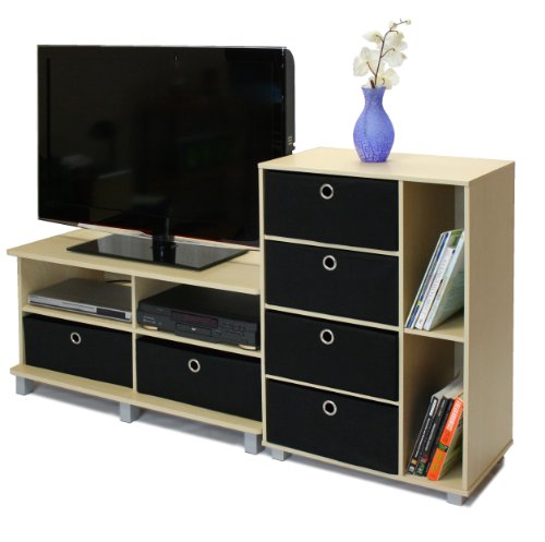 ... Bookcase Bookshelf Dresser with 4 Bin-Type Drawers, Steam Beech Finish ... Bookcase Bookshelf Dresser with 4 Bin-Type Drawers, Steam Beech Finish